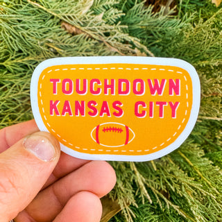 Touchdown Kansas City Waterproof Vinyl Sticker