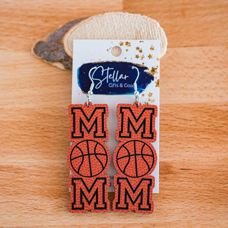 Basketball Mom Letter Dangles