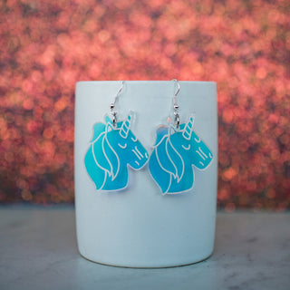 Holographic Unicorn Dangle Earrings