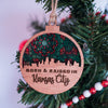 Born & Raised in Kansas City Ornament with Stained Glass