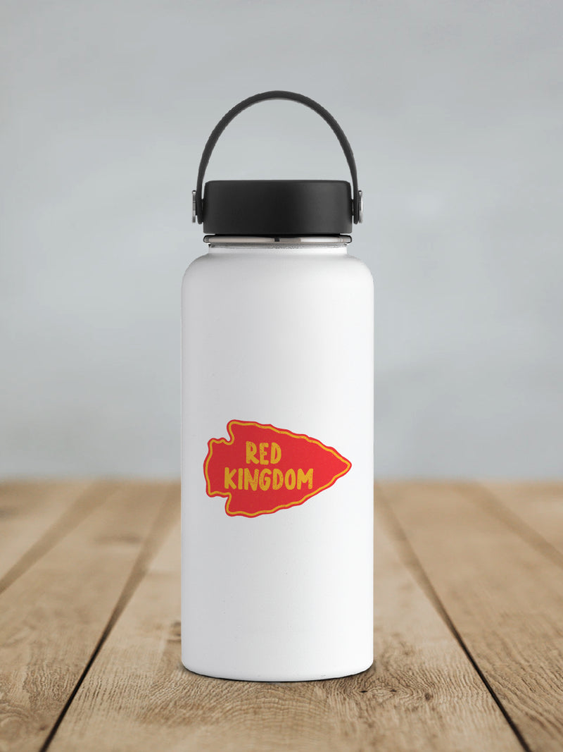 Red Kingdom Arrowhead Waterproof Vinyl Sticker