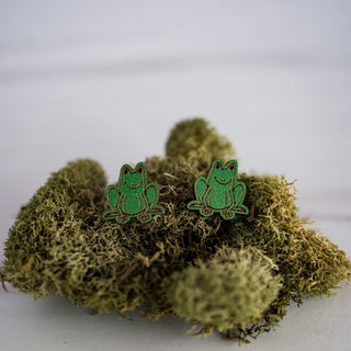 Green Frog Studs