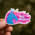 Stay Magical Unicorn Waterproof Vinyl Sticker