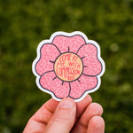 Come at Me with Compassion Bro Waterproof Vinyl Sticker